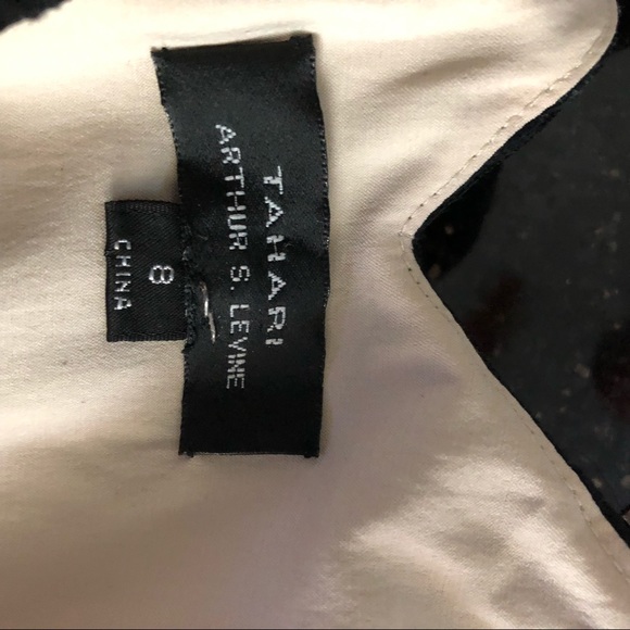 Tahari Black/Cream Lace Dress - Picture 7 of 8